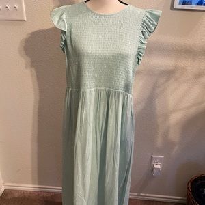 Mint color Large summer dress
